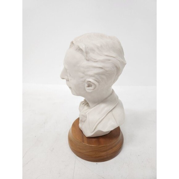 Vintage Porcelain Norman Rockwell Bust Sculpture by Edward J. Rohn Unpainted - Picture 4 of 8